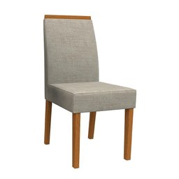 Conjunto 8 Cadeiras Veneza Ipê/Marrom Claro - PR Móveis - 2