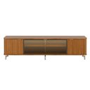 Ver imagem 2 de Rack para Tvs até 85 Polegadas 100% MDF 3 Portas Vidro Reflecta Neon Float 212cm - Canella
