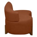 Ver imagem 3 de Sofá Orgânico Namoradeira 2 Lugares Feijão Thor 180cm Bouclê:terracota
