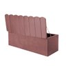 Calçadeira Baú Recamiel Casal 140CM Alanis Suede Rosê - D A DECOR - 3