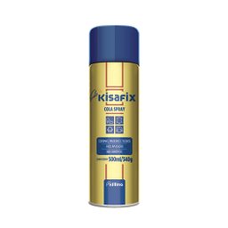 Cola Contato Spray Lata Aerosol Adesivo Tapeceiro Artesanato Regulável Automotivo Kisafix 340gr - 1