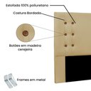 Ver imagem 3 de Cabeceira Casal 1,40M Genova Linho Dourado - Pallazio