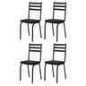 Kit 4 Cadeiras 118 Europa Preto - Artefamol - 1