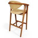 Ver mais imagens de Kit 4 Banquetas Alta para Cozinha Bancada Bar Sala de Jantar Fixa Cecília L02 Couríssimo Casco Fendi