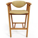 Ver imagem 3 de Kit 4 Banquetas Alta para Cozinha Bancada Bar Sala de Jantar Fixa Cecília L02 Couríssimo Casco Fendi