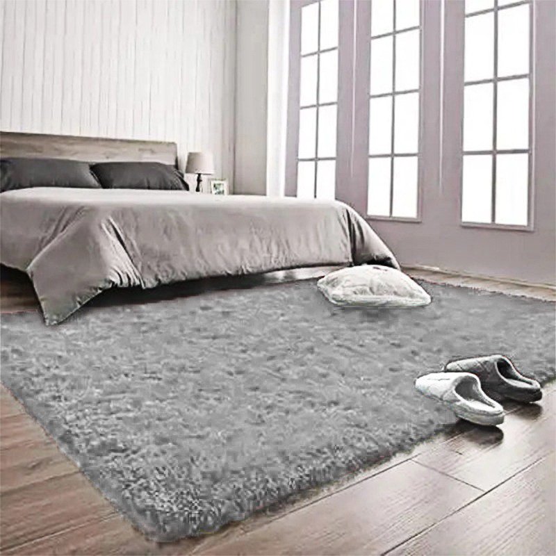 Tapete de Sala Grande Felpudo Luxo Macio ( Peludo) 200x240cm Cinza Casen - 2