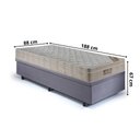 Ver imagem 2 de Base Box Baú 88x188 Suede com Colchão Airtech Ortobom Molas Ensacadas