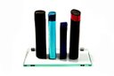 Ver imagem 2 de Porta Shampoo Reto em Vidro Incolor Lapidado - Aquabox - 40cmx14cmx10mm