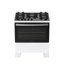 Ver imagem 2 de Fogão a Gás Atlas Agile Glass 5 Queimadores Mesa de Vidro Branco Tripla Chama Ignição Automá