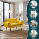 Ver imagem 3 de Namoradeira Decorativa Confortável Para Sala Recepção Consultório  Manicure Alice Suede