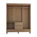 Ver imagem 6 de Guarda-roupa Casal Senna 6 Portas 2 Gavetas Amêndola Touch - Panorama Móveis