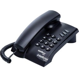 Telefone Fixo com Fio Intelbras Pleno Preto Mesa ou Parede - 3