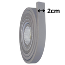 Ver imagem 2 de Eva Rodape Acabamento Ripado Laminado Cinza Claro 2,5m