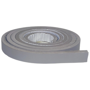 Eva Rodape Acabamento Ripado Laminado Cinza Claro 2,5m