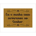 Ver imagem 1 de Tapete Capacho Eu e Minha Casa Serviremos Ao Senhor