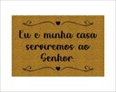 Ver imagem 1 de Tapete Capacho Eu e Minha Casa Serviremos Ao Senhor