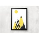 Ver imagem 4 de Kit 3 Quadros Decorativos - Geométrico Amarelo