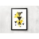 Ver imagem 3 de Kit 3 Quadros Decorativos - Geométrico Amarelo
