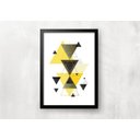 Ver imagem 3 de Kit 3 Quadros decorativos - Geométrico Amarelo