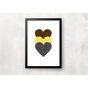 Ver imagem 2 de Kit 3 Quadros decorativos - Geométrico Amarelo