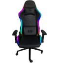 Ver imagem 1 de Cadeira Gamer Giratória Reclinável RGB Couro Sintético Preto Draxen - Dn1