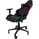 Ver imagem 3 de Cadeira Gamer Giratória Reclinável RGB Couro Sintético Preto Draxen - Dn1