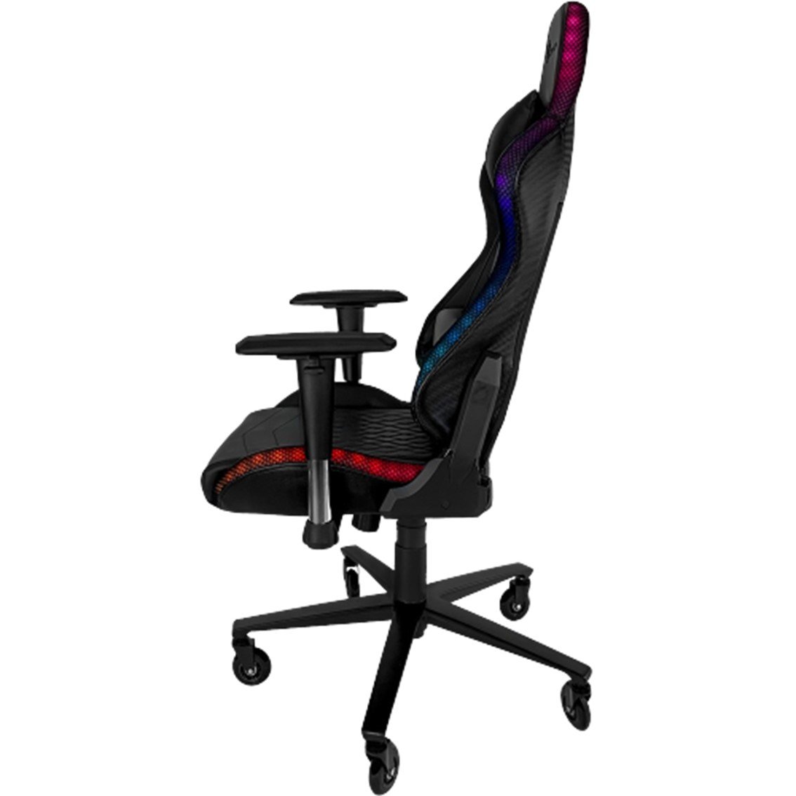 Cadeira Gamer Giratória Reclinável RGB Couro Sintético Preto Draxen - Dn1 - 4
