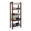 Ver imagem 2 de Closet Modulado Aberto - Estante Alta Multiuso 5 Prateleiras 65cm AZ1005 Tecno Mobili - Branco/Nogal