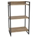 Ver imagem 6 de Kit 3 Estantes Livreiro Multiuso Prisma Estilo Industrial 60cm 3 Prateleiras C08 Carvalho -