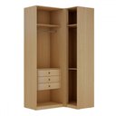 Ver imagem 3 de Guarda-roupa Modulado Infinity 3 Portas 3 Gavetas Savana - Genialflex