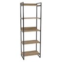 Ver imagem 6 de Kit 2 Estantes Livreiro Multiuso Prisma Estilo Industrial 60cm 5 Prateleiras C08 Carvalho -