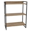 Ver imagem 6 de Kit 3 Estantes Livreiro Multiuso Prisma Estilo Industrial 80cm 3 Prateleiras C08 Carvalho -