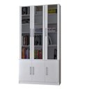 Ver imagem 1 de Estante Livreiro Multiuso 6 Portas Vidro Fumê Legend F04 Branco - Mpozenato