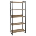 Ver imagem 6 de Kit 3 Estantes Livreiro Multiuso Prisma Estilo Industrial 80cm 5 Prateleiras C08 Carvalho -