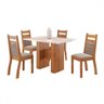 Mesa de Jantar 4 Lugares Blanc Mel/blonde/perola - Viero Móveis - 2