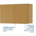 Ver imagem 6 de Ponte Planejada Queen 3 Portas com LED Samambaia CabeCasa MadeiraOriginals Marrom/Carvalho