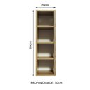 Ver imagem 3 de Adega Madesa 20 Cm para Cozinhas Glamy, Reims e Agata - Rustic