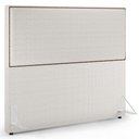 Ver imagem 1 de Cabeceira Box Casal King Com Tachas 195 cm Vicenza L02 Bouclê Cru - Lyam Decor