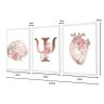 Kit 3 Quadros para Decoração Clinica Psicologia Flores Sala - 5