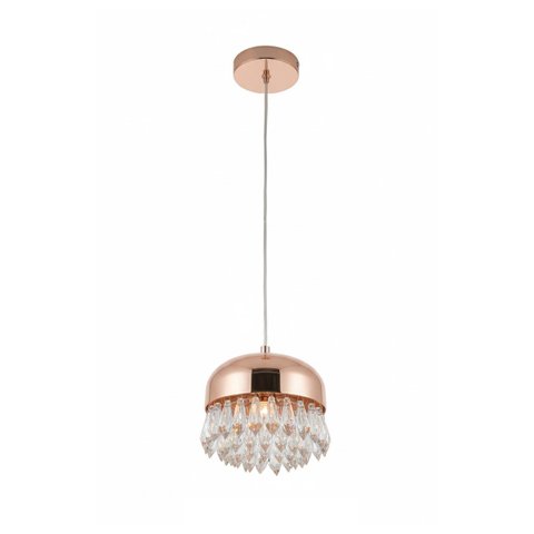 Luminária Pendente de Cristal Luxo Ouro Brilho Led 3x1