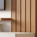 Ver imagem 7 de Home Railay Decorativo Ripado Painel Suspenso 180cm p/TV até 65 Polegadas Offwhite/Freijó G73 - Gran