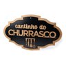 Placa Decorativa Cantinho Do Churrasco Madeira Rustica - 3