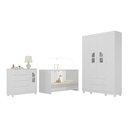 Ver imagem 2 de Quarto de Bebê Completo com Berço 3 em 1 para Colchão 130x60cm Nina Multimóveis Mp4550