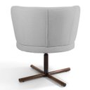 Ver imagem 5 de Kit 2 Poltronas Decorativas Melissa Base Xis Giratória C-315 Linho Cinza Claro - Domi