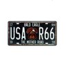 Placa Route 66 Águia Metal Alto Relevo - 30 x 15 cm - 1