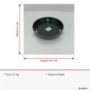 Ver imagem 7 de Bandeja Decorativa de Metal Preto 6x18x18cm Servir Mesa Organizar Café Aparador