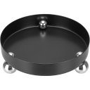 Ver imagem 1 de Bandeja Decorativa de Metal Preto 6x18x18cm Servir Mesa Organizar Café Aparador