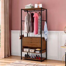 Guarda Roupa Industrial Sydney Preto Demolição - 1