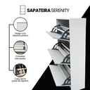 Ver imagem 7 de Sapateira Multiuso 3 Portas Hall Entrada Armário Organizador Quarto Sala