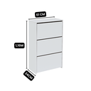 Ver imagem 5 de Sapateira Multiuso 3 Portas Hall Entrada Armário Organizador Quarto Sala